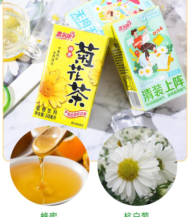 惠尔康冬瓜茶24盒整箱饮料清凉植物茶饮料消暑植物凉茶饮品 冬瓜茶248