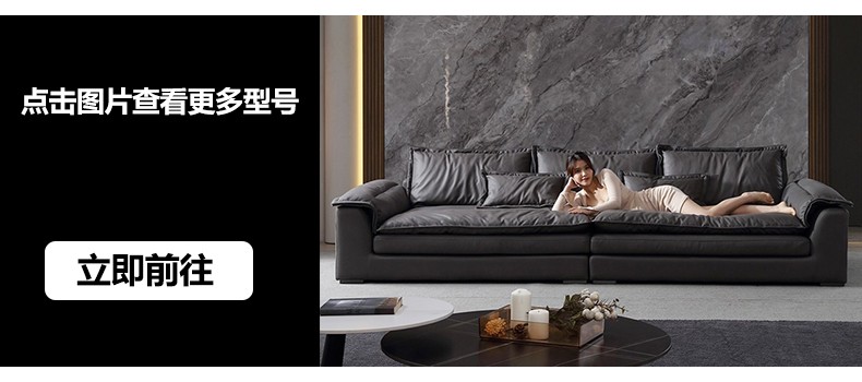 【现货闪发】 沙发科技布沙发轻奢现代简约布艺意式极简羽绒客厅大平层宽坐深直排baxter云朵沙发 单+单+双+贵妃位【4.6米】适合大户型 30%客户选择【加厚乳胶颗粒座包+实木框架】免洗防