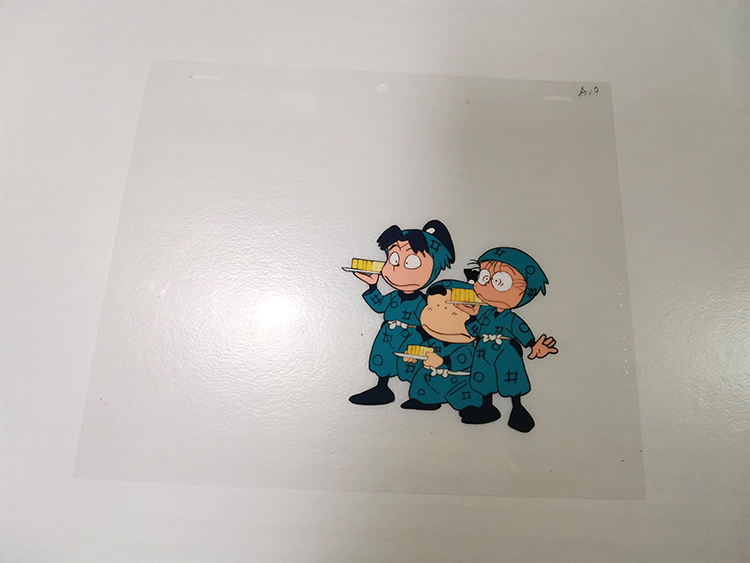 忍者乱太郎 小丸 福富新丁 乱太郎 动漫公司制作赛璐璐 裱框不易流行