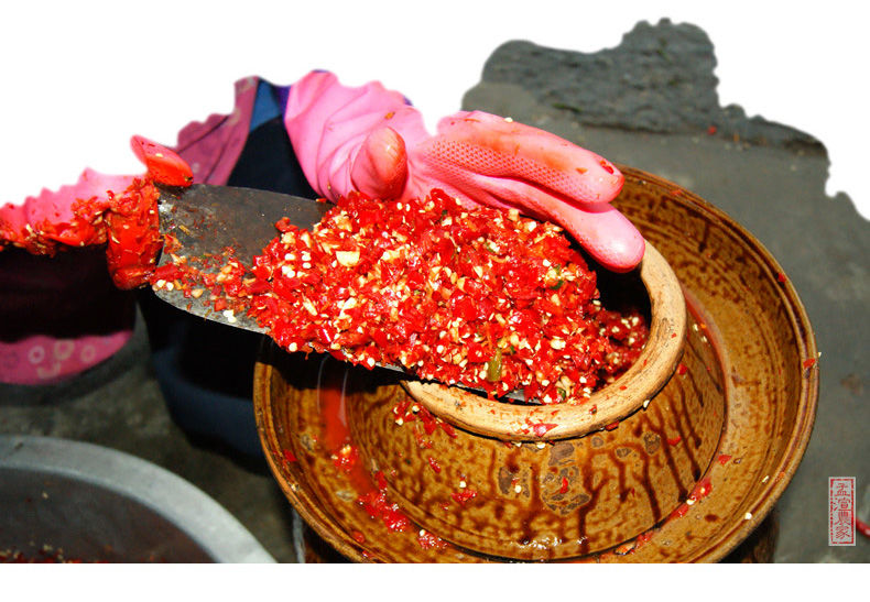 糟辣椒剁椒鱼头酸辣椒酱农家炒菜调料 洞藏糟辣椒(瓶装1500克)【图片