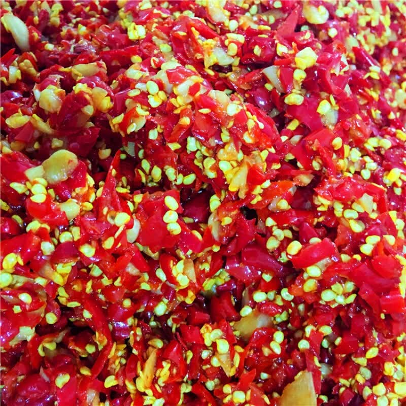 2020新鲜剁椒刀豆 湖南特产农家自制酸辣脆爽剁辣椒刀豆腌制下菜680g