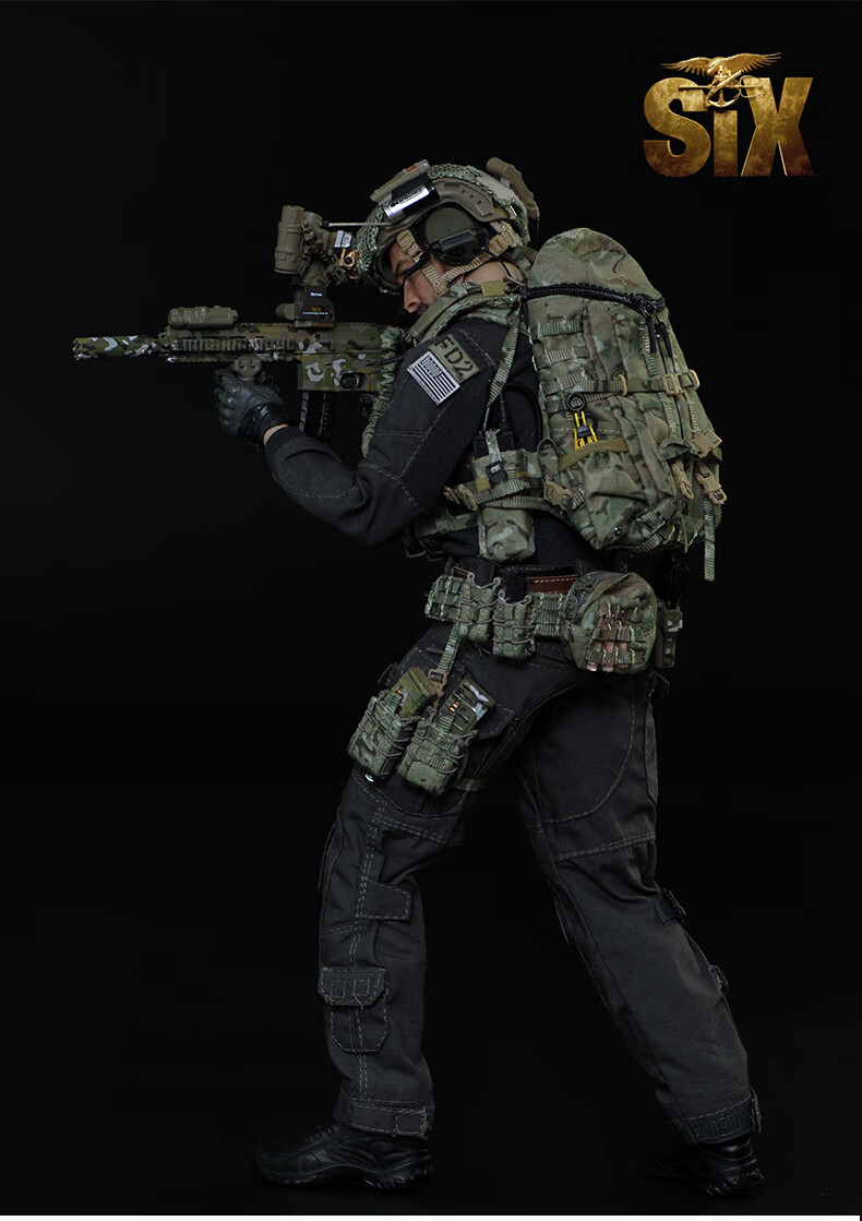 海豹突击队1:6兵人夜跳美军模型套装 halo男军模礼物 m015 南疆卫士.