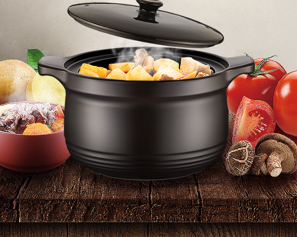 苏泊尔砂锅炖锅煲汤家用明火燃气陶瓷锅耐高温沙锅石锅大容量汤煲tb60