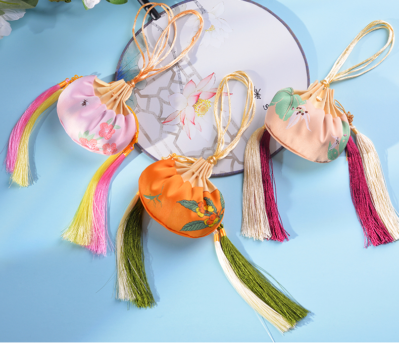 京选好货庆阳香包端午节艾叶中国风刺绣香囊空袋香包香袋随身古风汽车