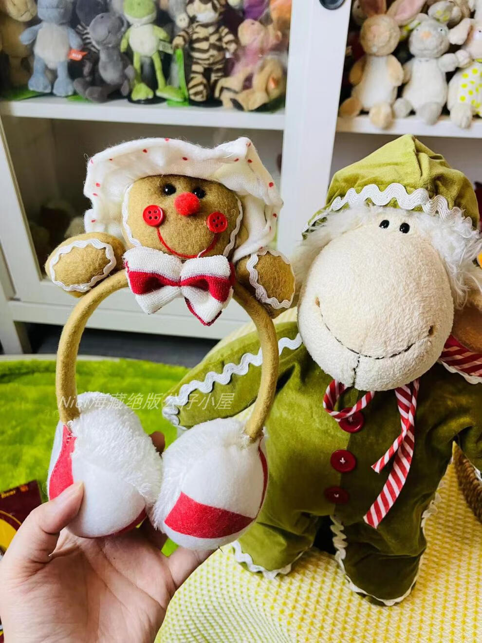 nici可爱公仔套装圣诞姜饼人nici毛绒玩具衣服玩具熊着替套装配件公仔