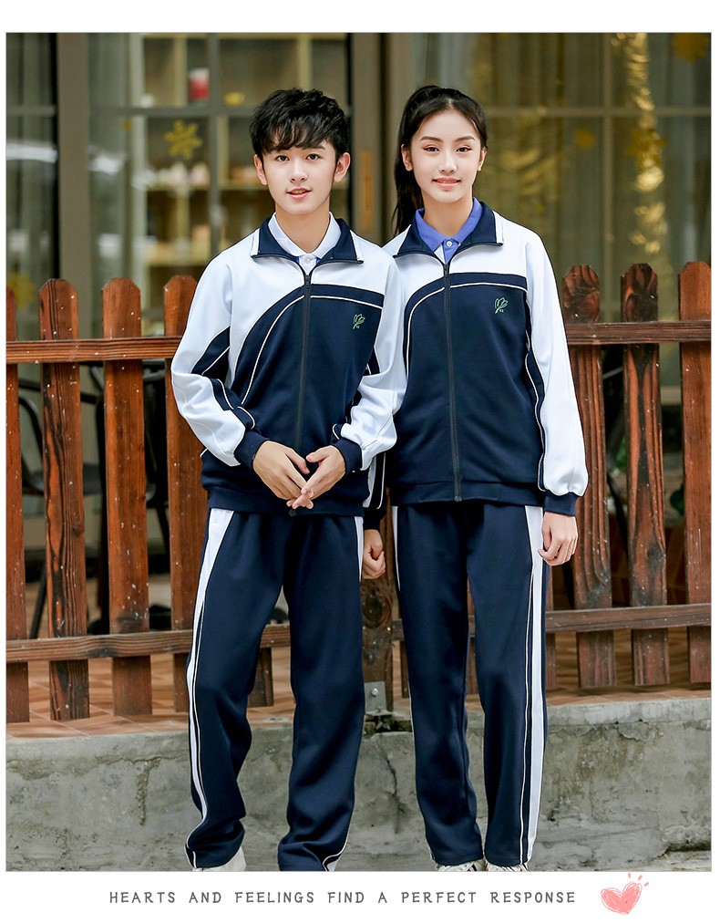 知衣色深圳校服中学夏装统一初中高中生校服短袖短裤校服裤两道杠冬装