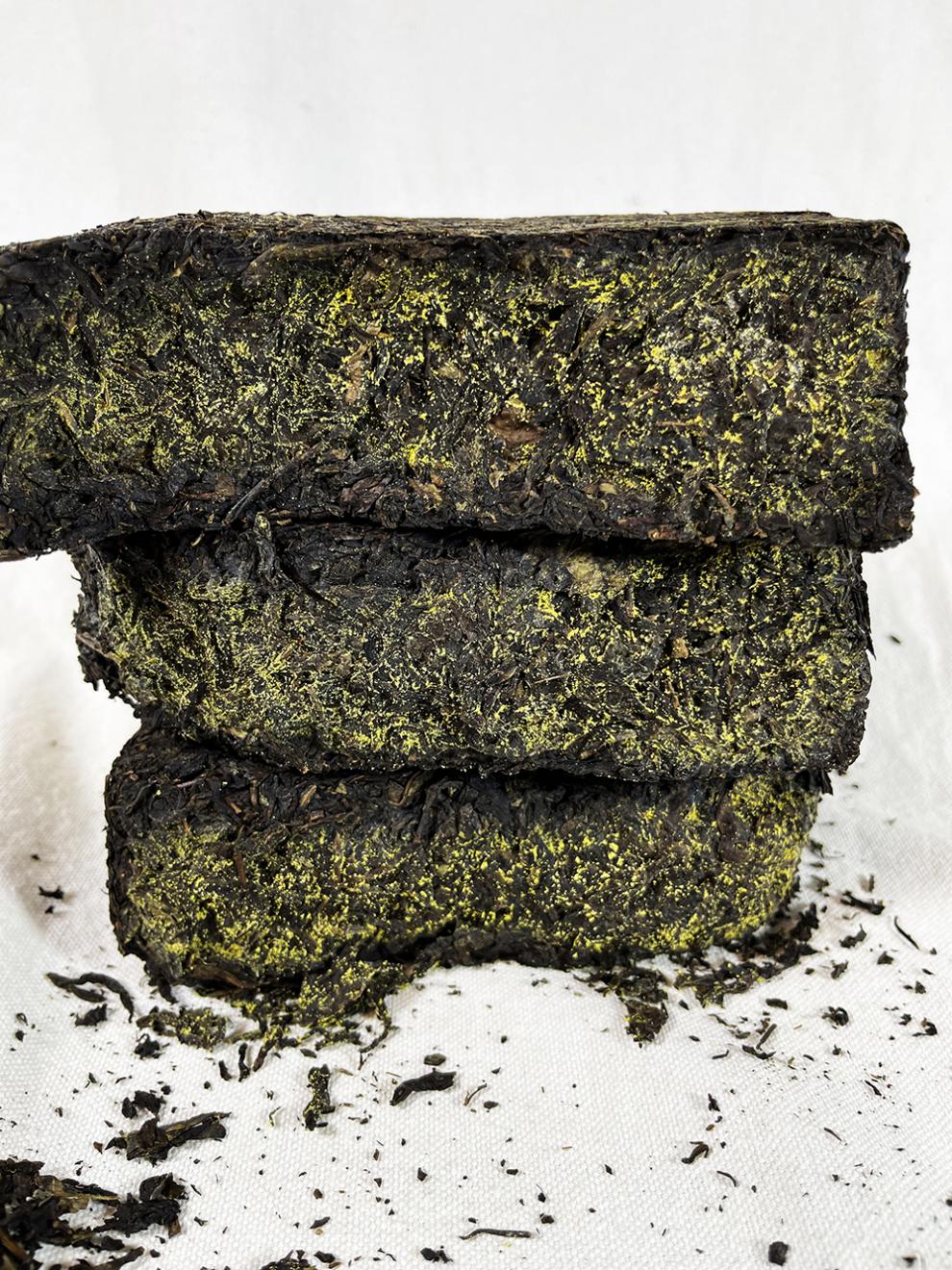 五折湖南特产金花茯茶茯砖黑砖茶陈年老茶特级金茯茶1kg