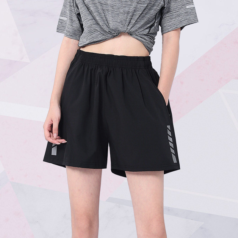 夏天穿的运动服女运动短裤女夏季薄款宽松速干瑜伽健身裤套装大码跑步