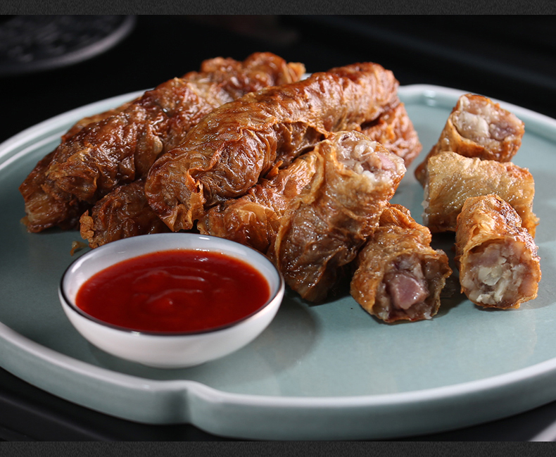 五香卷闽南厦门肉卷福建小吃特产食材油炸半成品石码五香条特色弭黎【