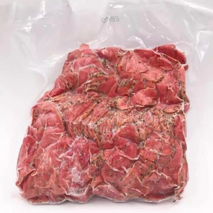 帕斯雀牛肉片 1kg/包 帕斯雀牛肉切片 黑椒牛肉匹萨 沙拉 三明治西餐