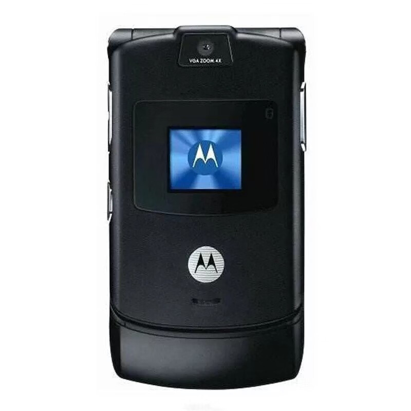 motorola/摩托罗拉 v3ie老款经典怀旧翻盖三网通备用老人按键手机
