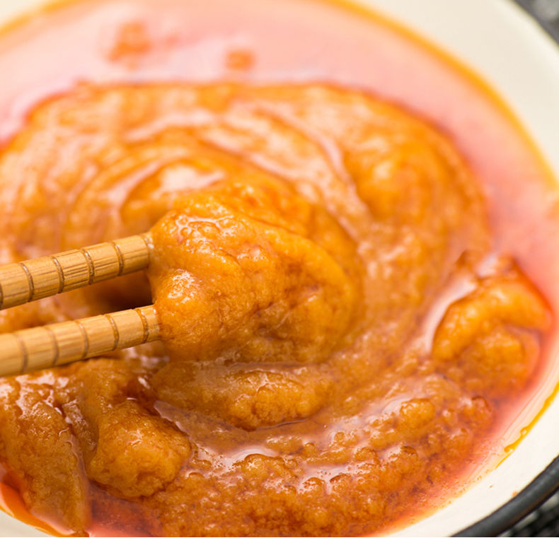 新货螃蟹酱蟹黄酱120秃黄油蟹粉拌面拌饭下饭蟹膏海鲜酱中西餐香辣