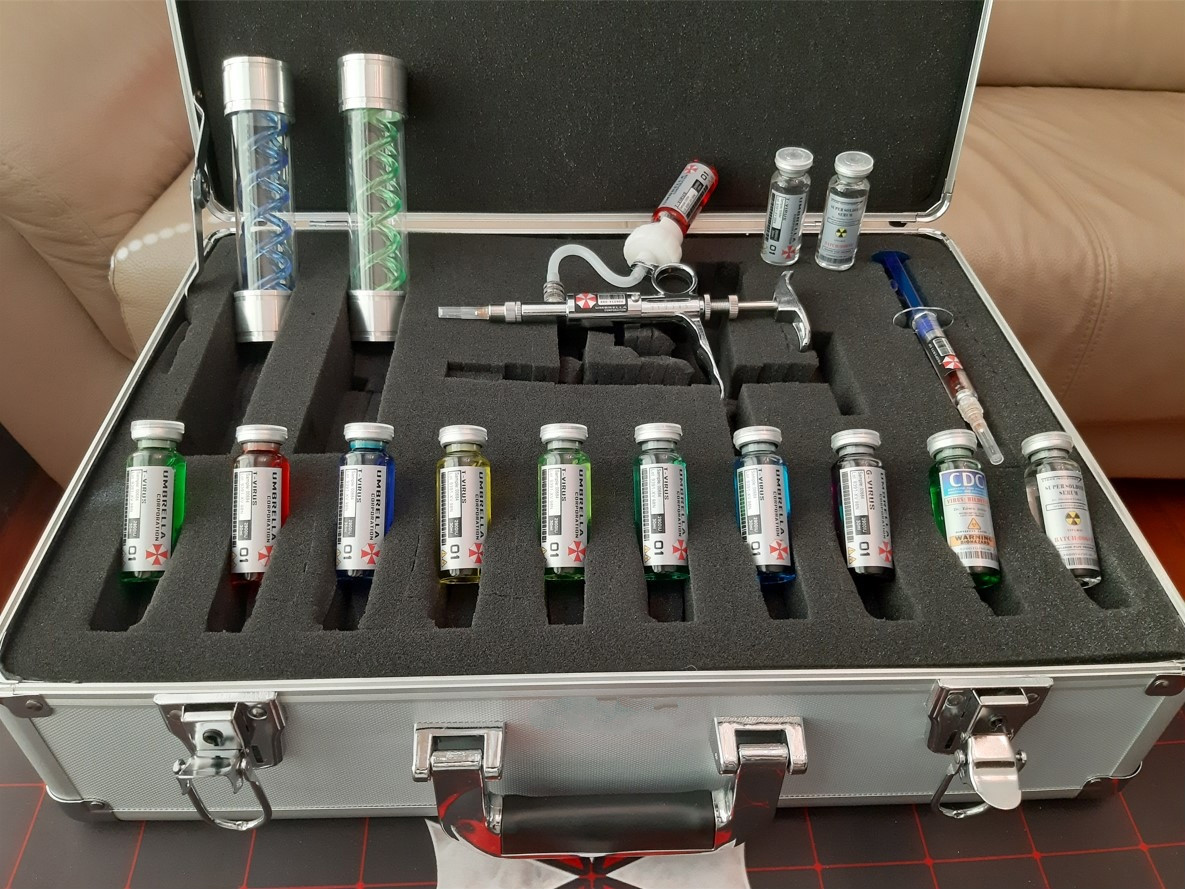 t virus抗体解药剂收藏 t病毒 t剂(蓝 绿) 安布雷拉公司浣熊市母巢