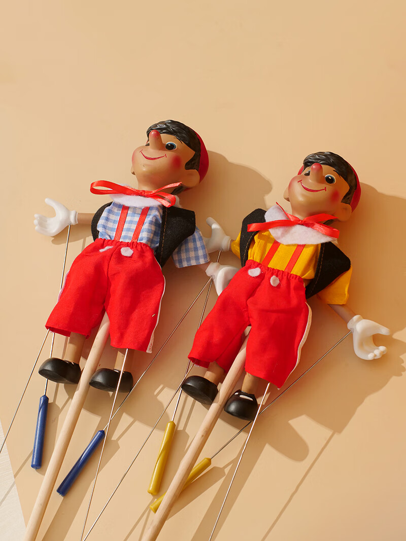 提线木偶 杖头木偶娃娃孙悟空新款傀儡人偶可动玩具提线木偶生日礼物