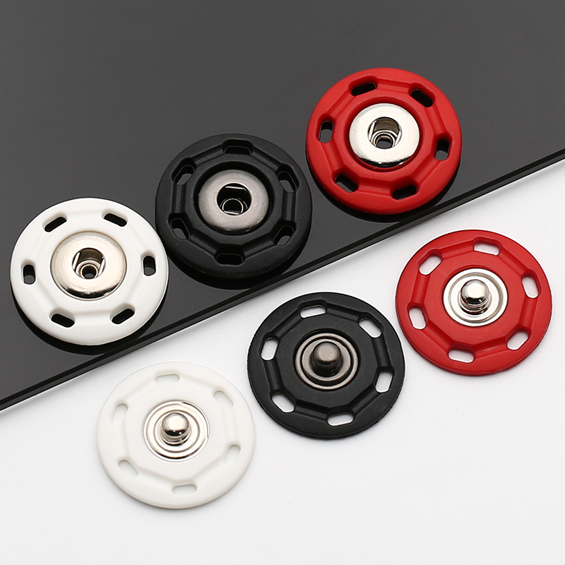 金属暗扣塑料按扣女毛呢大衣子母扣纽扣毛衣外套钮扣圆形扣子 尼龙