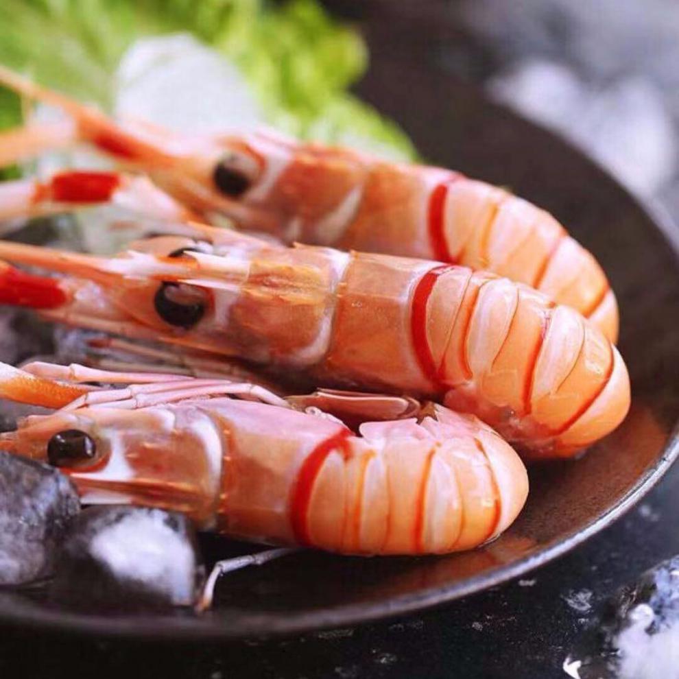 新鲜海鳌虾刺身舟山深海小龙虾海捕鳌虾3盒净重3斤一斤约20只左右