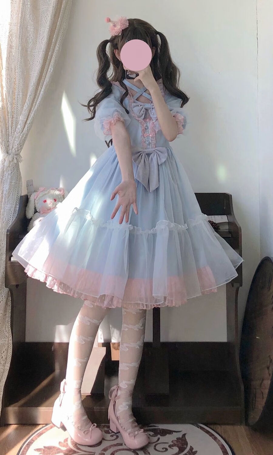 小裙子女童萝莉塔儿童洛丽塔公主裙小女孩夏天9-12岁小学生连衣裙