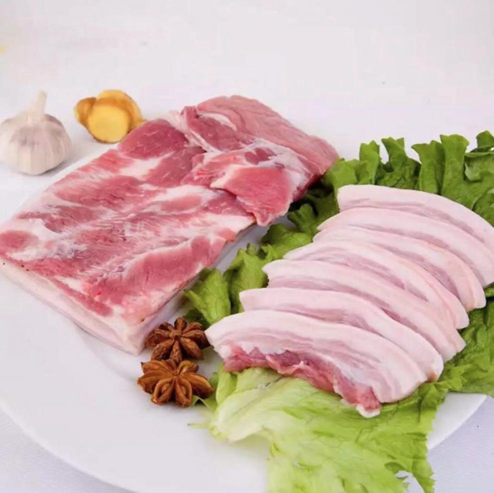土猪五花肉排骨棒骨猪软骨肋排猪肝猪胸骨有皮黑猪五花4斤