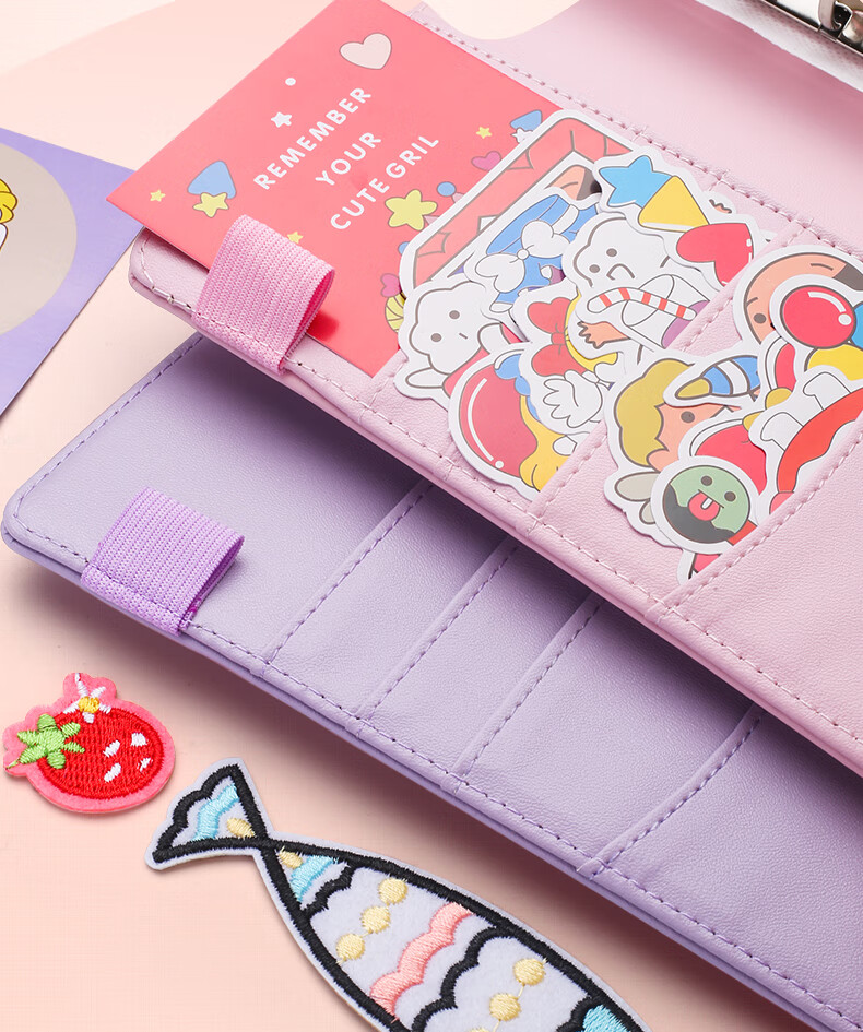 子活页可爱超萌少女心创意儿童日记本网红小学生礼物女账本套装礼