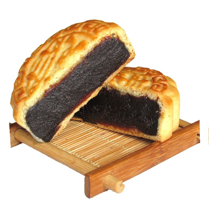 (一份8个)传统广式苏式手工枣泥豆沙月饼糕点中秋月饼礼盒装 红豆沙