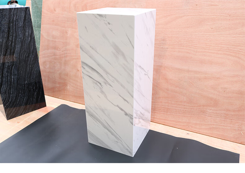 拙治人造爵士白大理石底座展台摆台基座装饰艺术品雕塑摆件摆放立柱