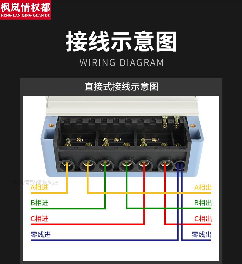 三相电表三相电表箱上海华立380v工业工厂电度表互感器式电能表三项