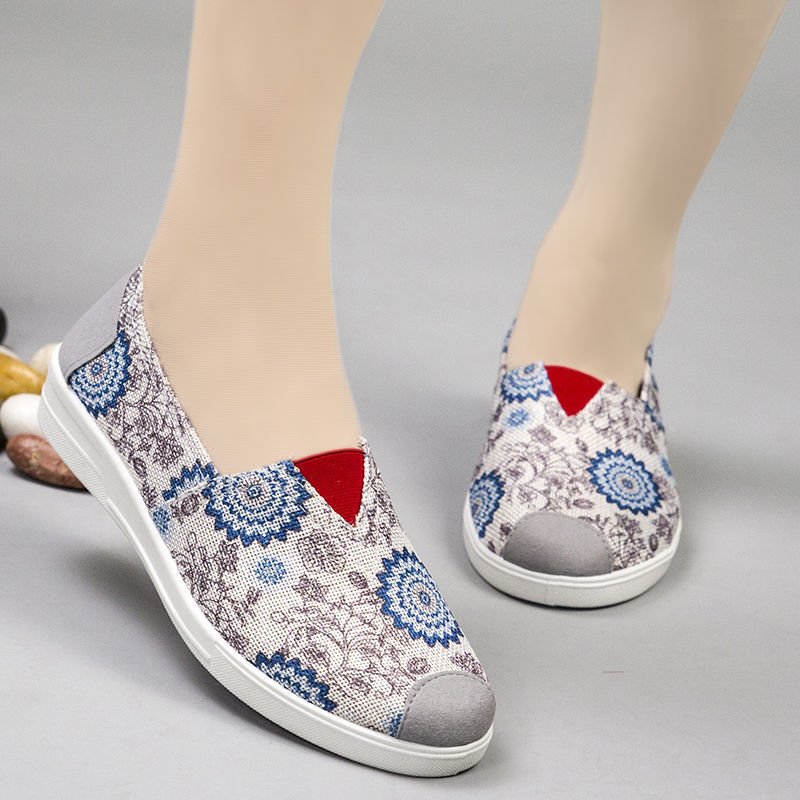 新年装新款北京布鞋女平底休闲女生帆布鞋百搭学生女鞋佐欧雅玫红色大