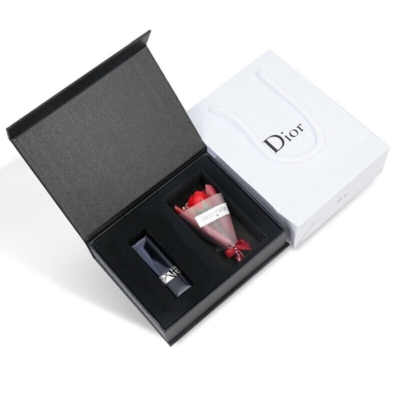 七夕情人节礼物dior迪奥口红礼盒套装999哑光滋润唇膏740生日礼物女显