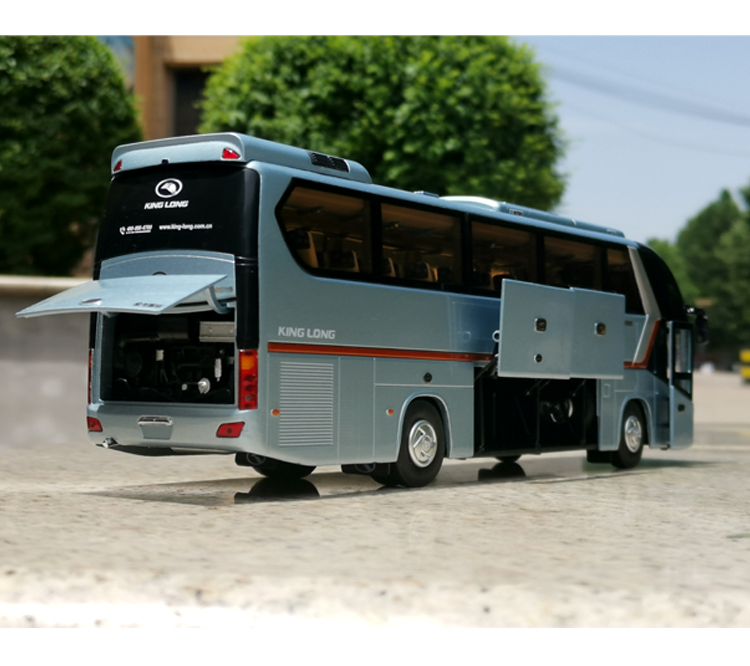 合金客车大巴模型原厂1:38厦门金龙 龙威xmq6129y5仿真公交车模型