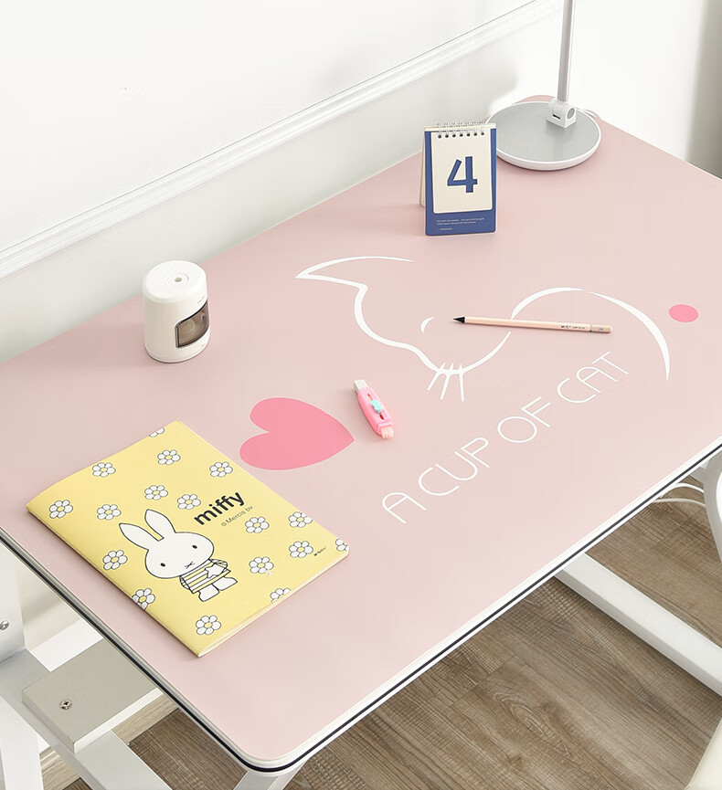 学生桌垫写字卡通可爱儿童皮革桌垫书桌垫长方形学生写字台学习桌防水