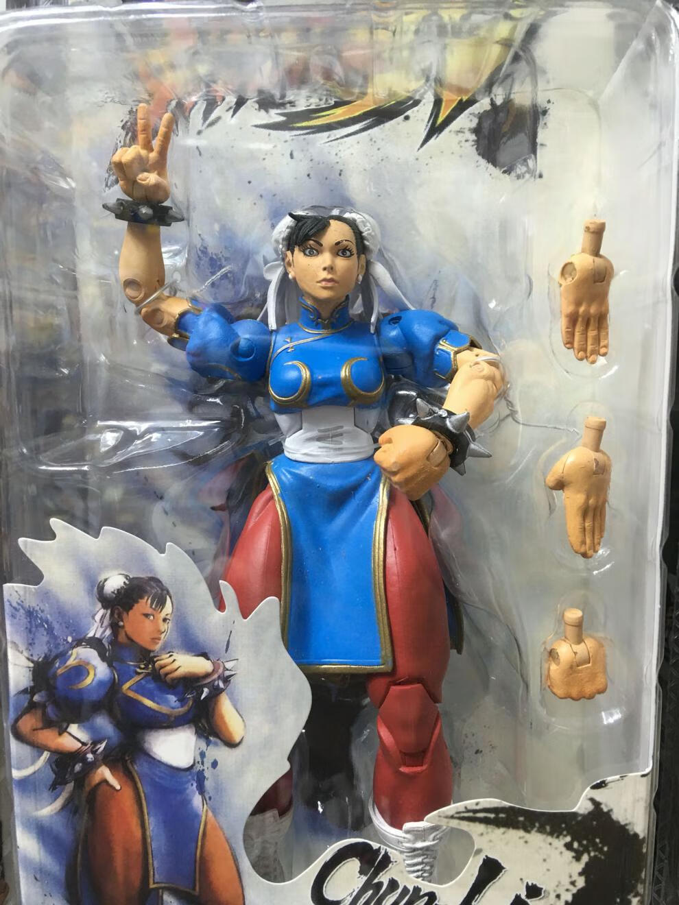 neca 街头霸王 街霸 隆肯 古烈 春丽 可动模型人偶 豪鬼 精美包装