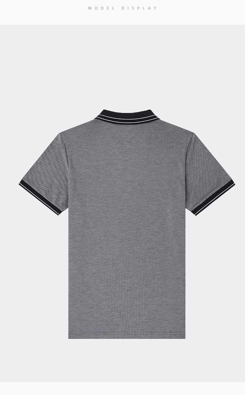 【商场同款】哈吉斯hazzys 夏季新款男士短袖变化扁机领polo衫astze01