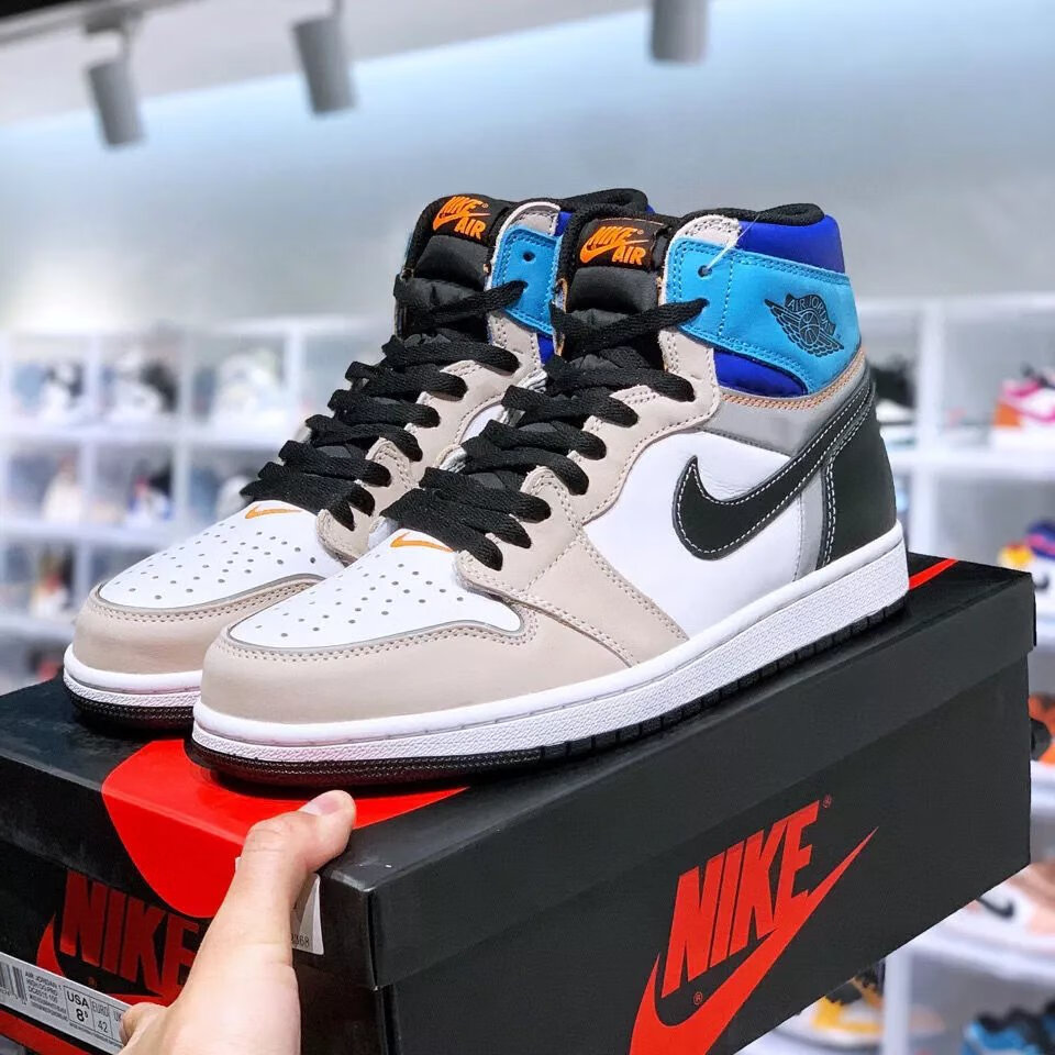 【官方旗舰】aj男女款airog乔1原型可剪裁高帮篮球鞋dc6515100 秋冬款