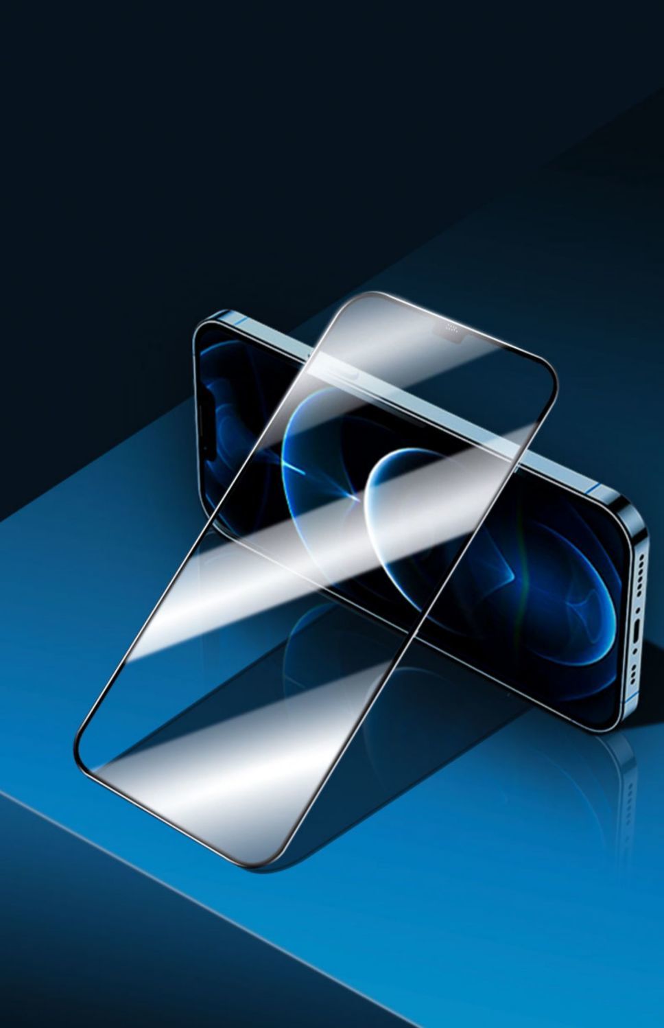 曼笃 适用于无孔钢化膜iphone11promax手机防窥12防摔xr全屏xs听筒