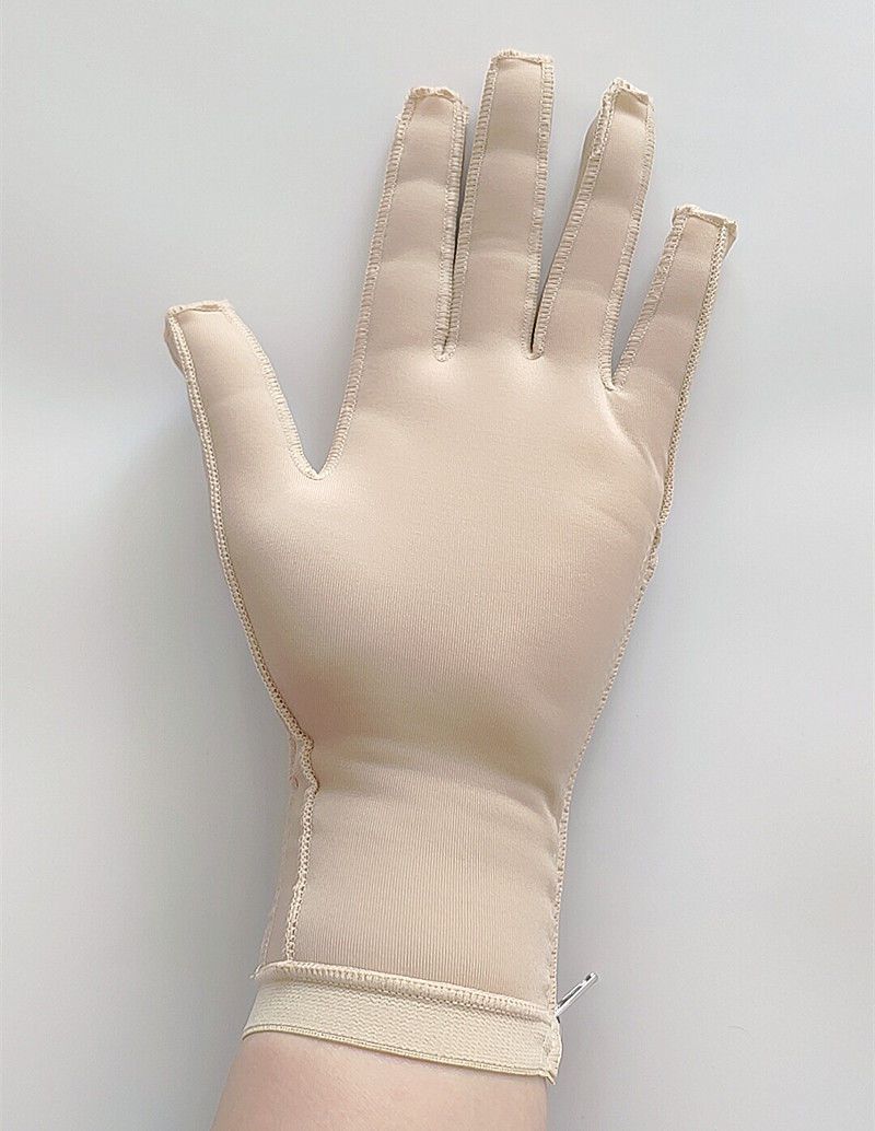 弹力套疤痕加压弹力套手部植皮烧烫伤疤痕增生加压修复拉链有指手套