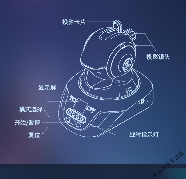 兒童解壓玩具小男生黑科技神器青少年減壓女好玩創意對戰 投影儀 三代