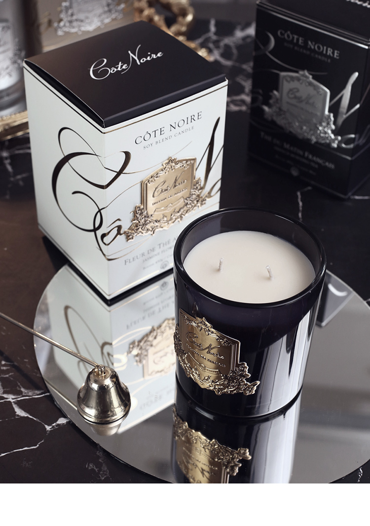 法国进口cote noire香薰蜡烛室内持久精油香氛高级生日礼物 透明 午夜