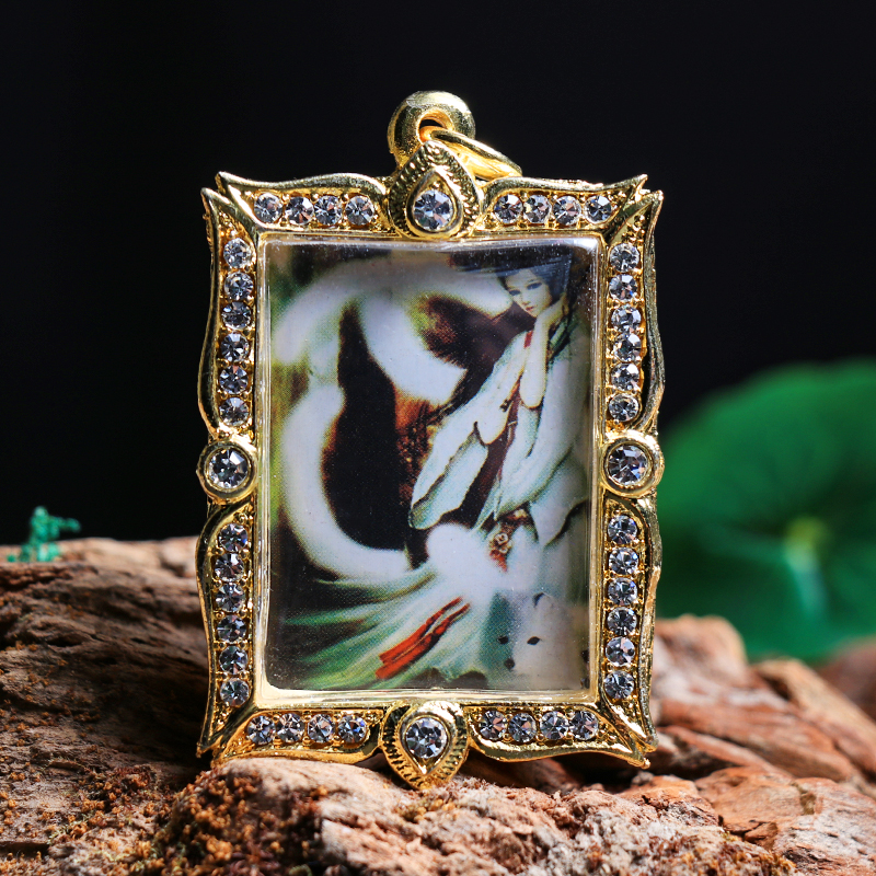 【提伯斯】泰国佛牌古巴丙九尾狐仙魅力人缘鎏金壳正牌吊坠七夕情人节