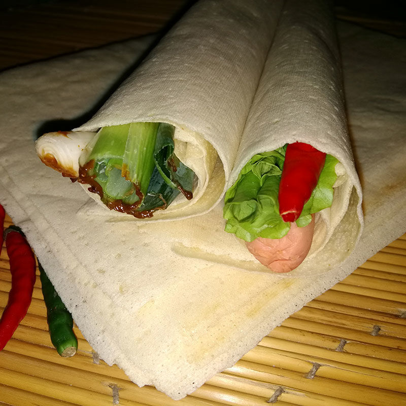 500g白面煎饼干脆纯面粉软煎饼山东大煎饼沂蒙机器煎饼临沂香酥煎饼 4