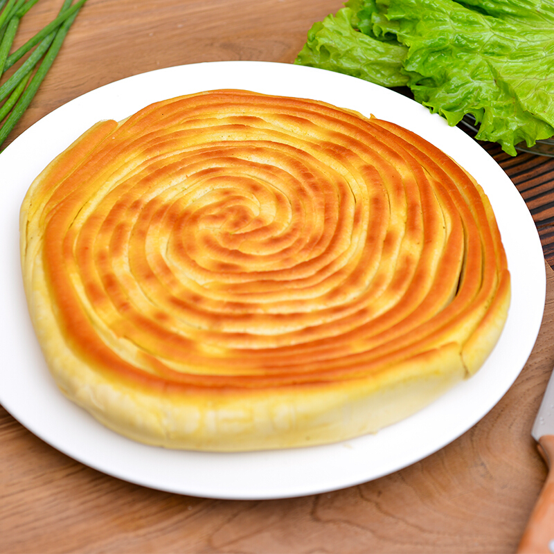 甘肃特产美食小吃饼子油锅盔手工油馍馍咸香火烧饼陕西零食5个装咸香