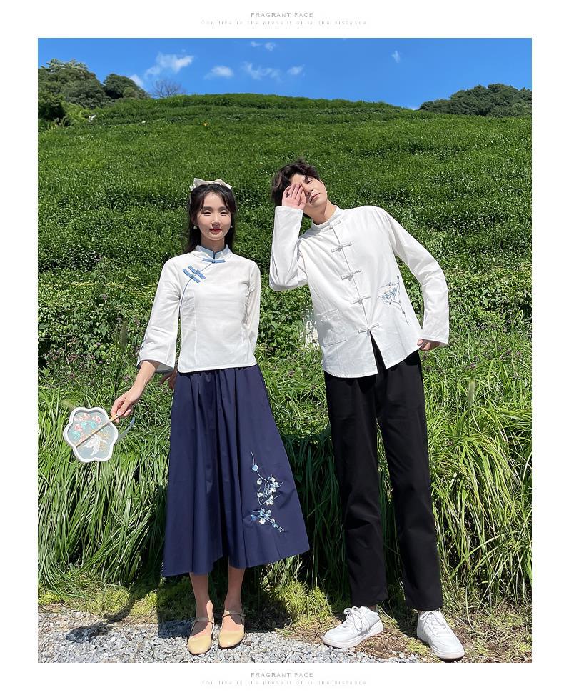 诗歌朗诵比赛演讲服班服秋季套装汉服古风初高中学生中国风毕业大合唱