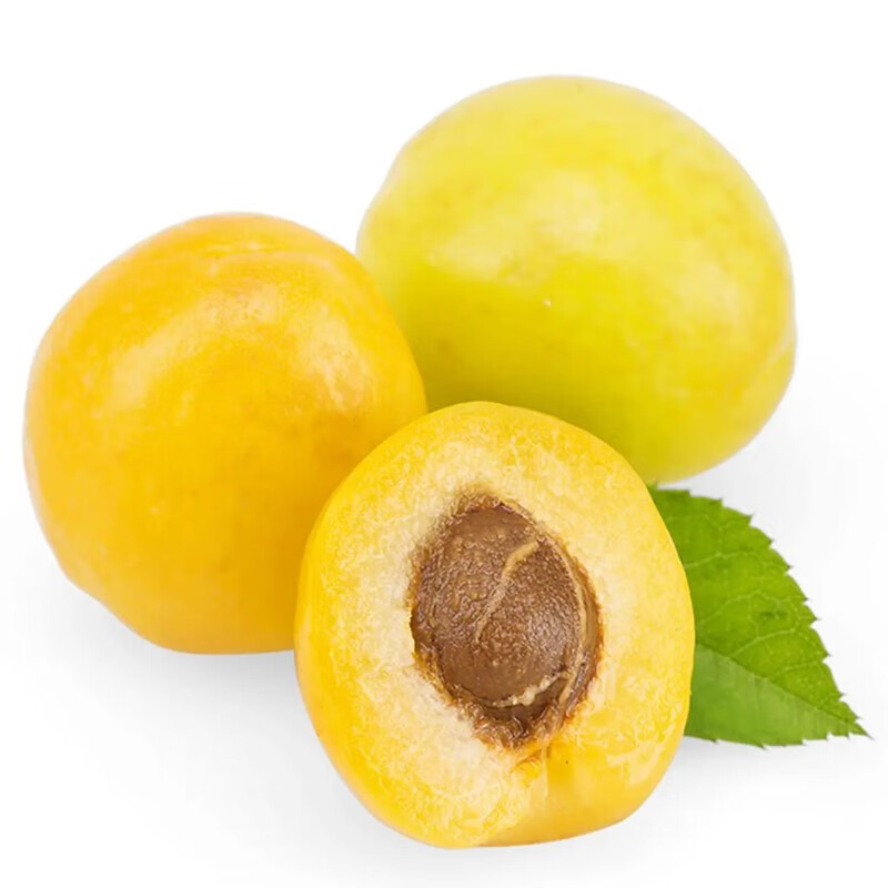 新疆小白杏 库车轮台小白杏4斤甜杏子水果新疆白杏