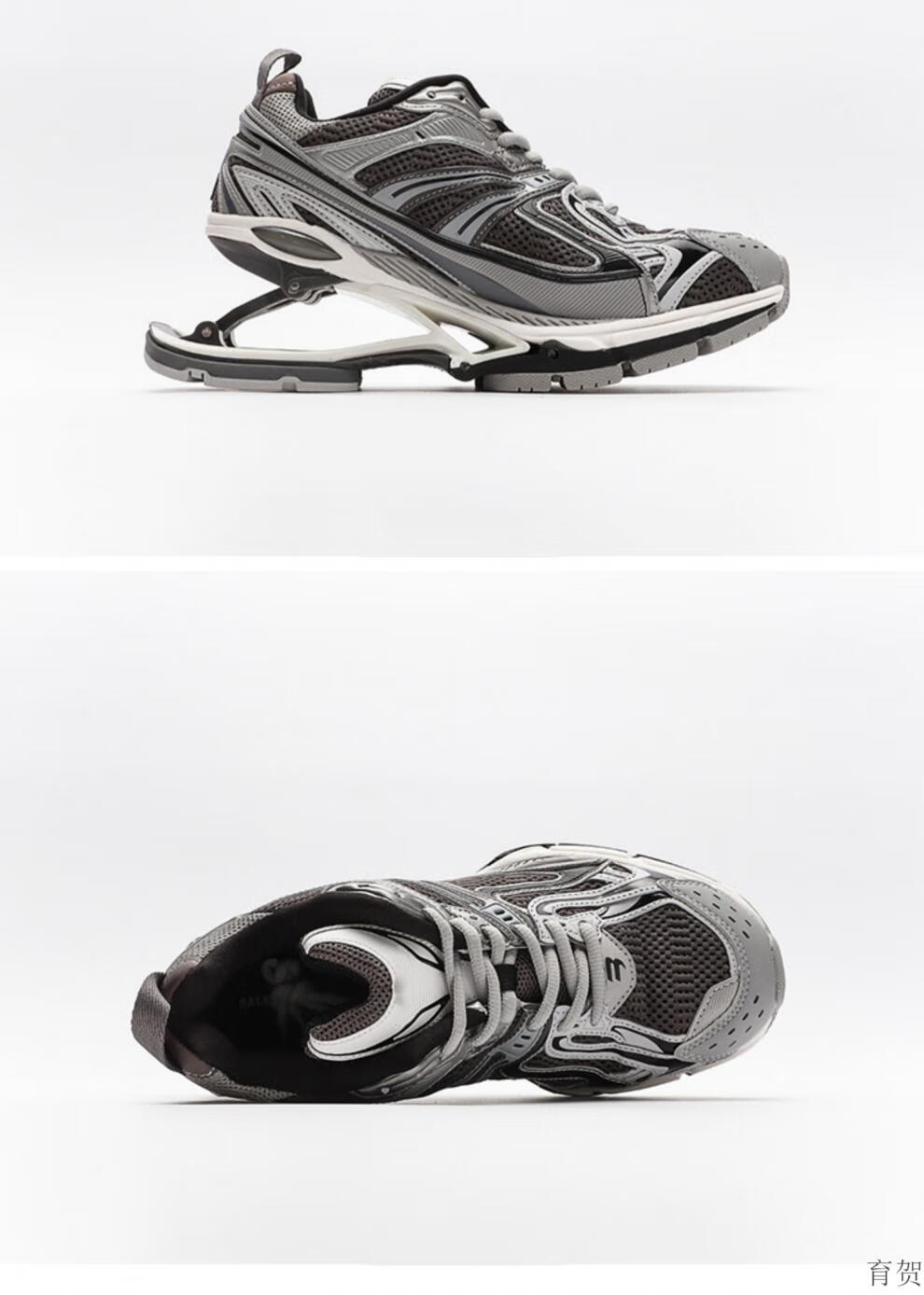 巴黎弹簧鞋巴黎欧美弹簧鞋女2022夏新款厚底增高透气悬浮鞋网休闲运动