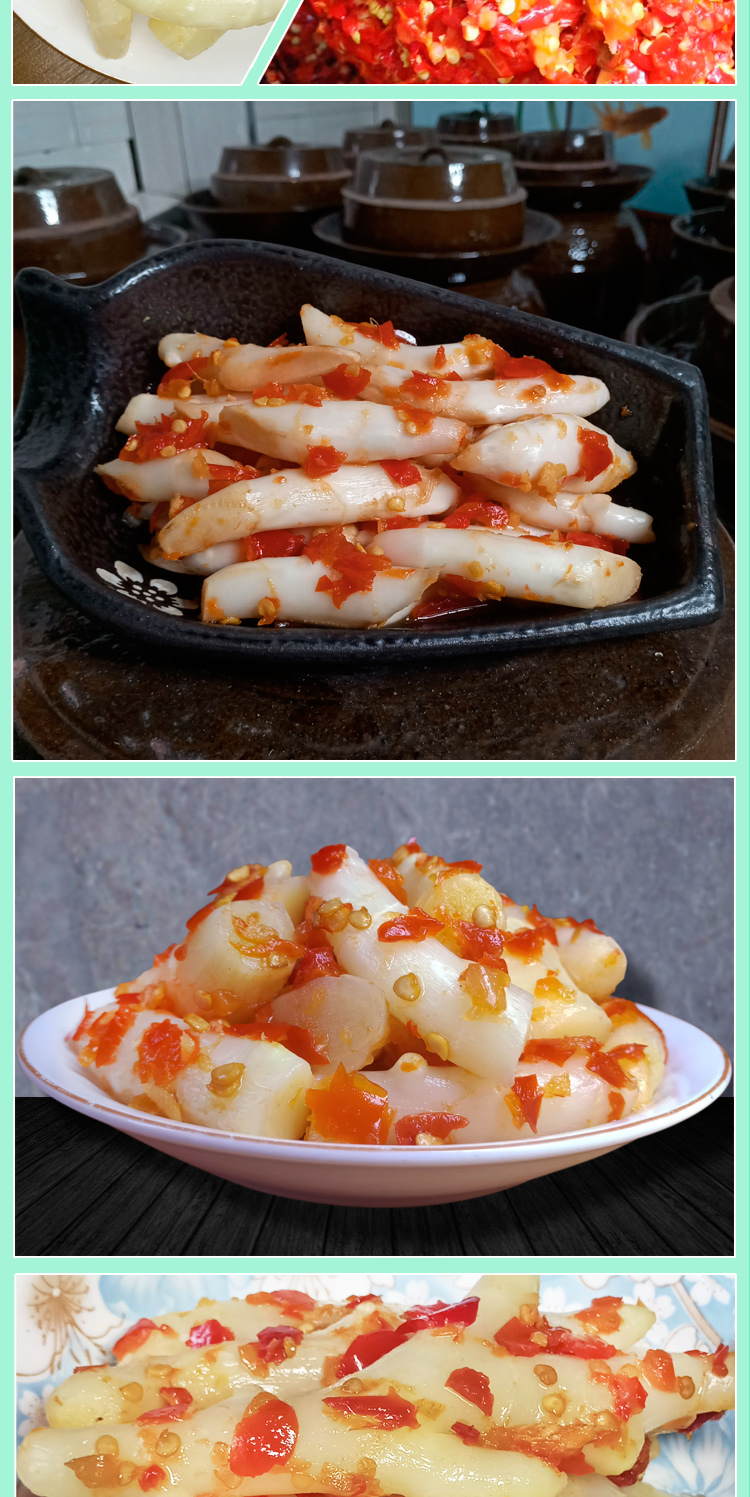 广西姜酸片罐装嫩姜新鲜仔姜酸脆嫩姜芽泡菜生姜新鲜腌制剁椒酸姜