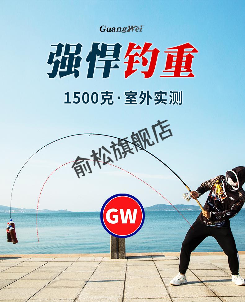 光威伸缩路亚竿光威路亚竿直柄杆2736米ml调便携路亚滑漂杆智影路亚18