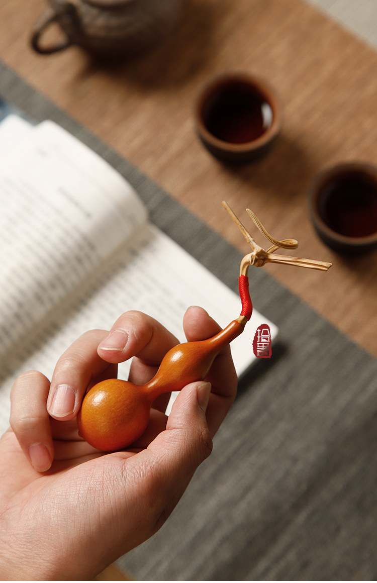 升级版蚂蚁肚小葫芦天然文玩葫芦蚂蚁肚手捻把件带龙头紫皮盘玩挂饰