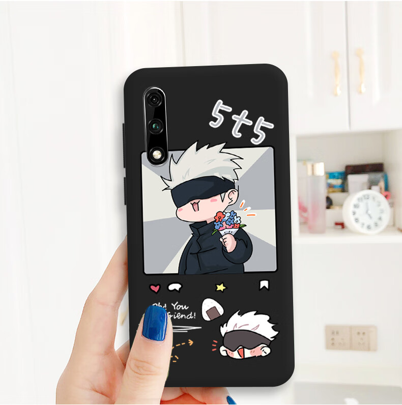 创酷 华为畅享10/10s/10e手机壳畅享10plus全包防摔液态硅胶咒术回战