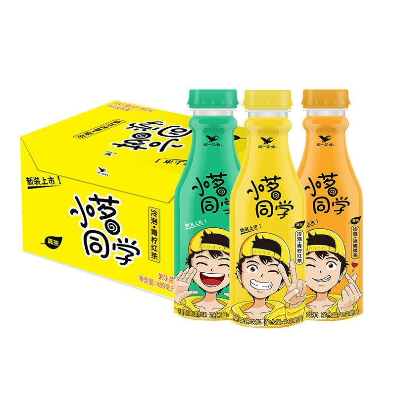 小茗同学480ml15瓶抖音网红同款缤治茶果味茶饮料多规格整箱15瓶茗吉