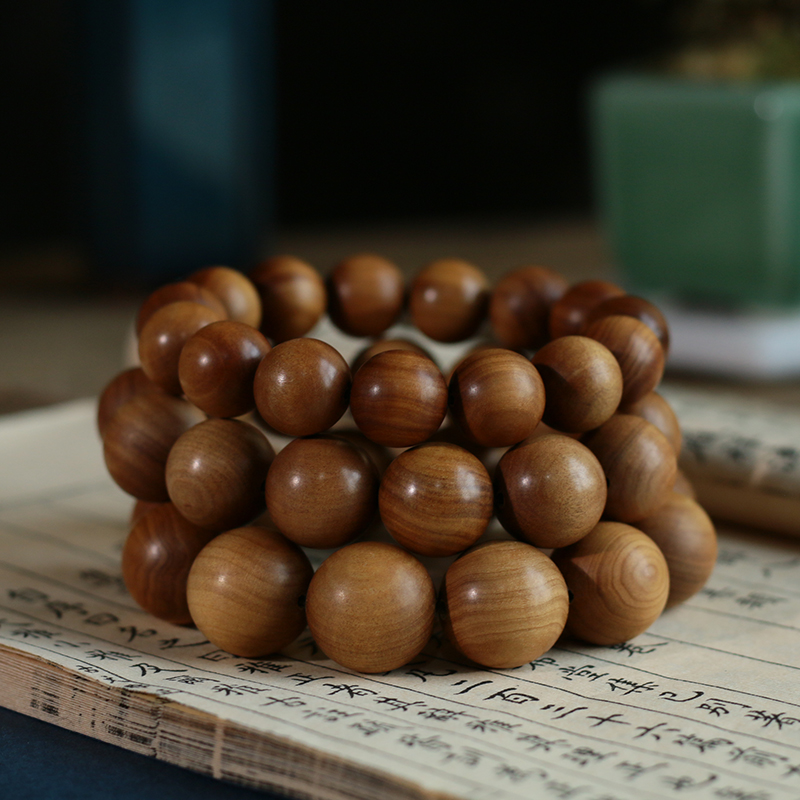 居舍木雕澳洲檀香木雕刻文玩礼品念珠手链手工艺佛教饰品精品木质佛珠