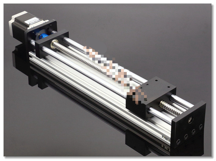 (定製)57步進電機絲槓套裝滑臺直線模組電動滑軌升降機數控工作臺 500